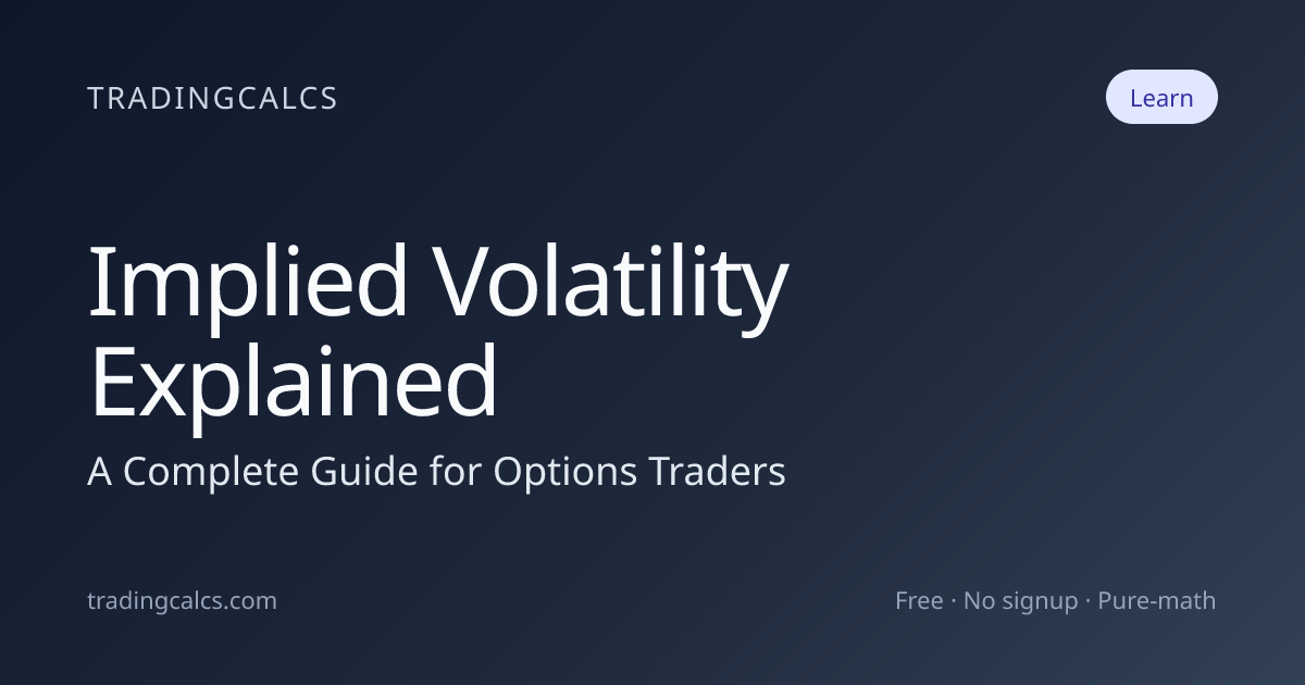 Implied Volatility Explained: A Complete Guide for Options Traders ...